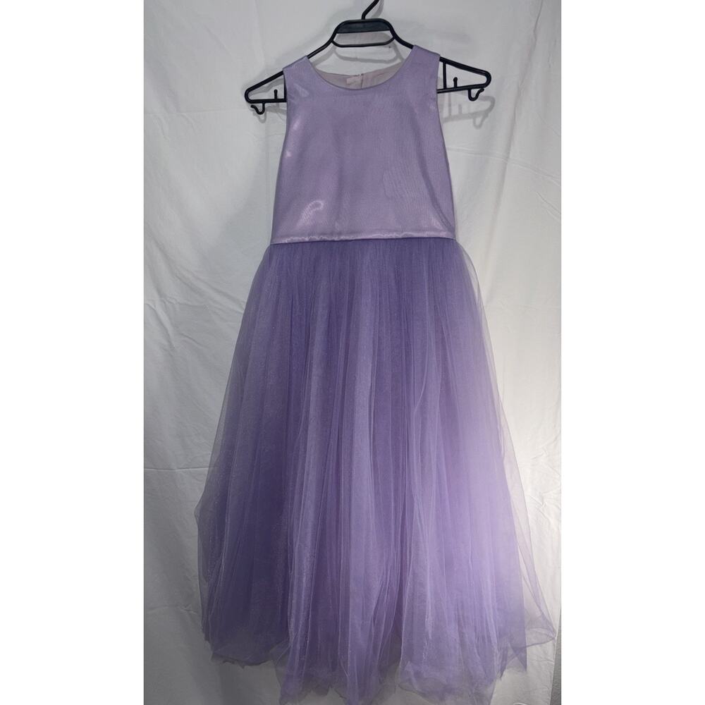 Junona Girls Floral Appliqué Tulle Maxi Designer 2 Piece Dress Size 9-10 Years - Picture 9 of 15